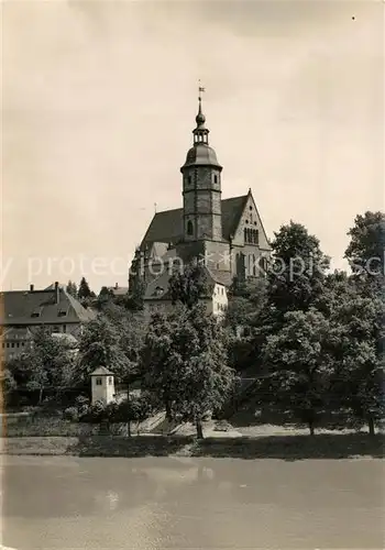 AK / Ansichtskarte Penig Stadtkirche Zwickauer Mulde Handabzug Penig
