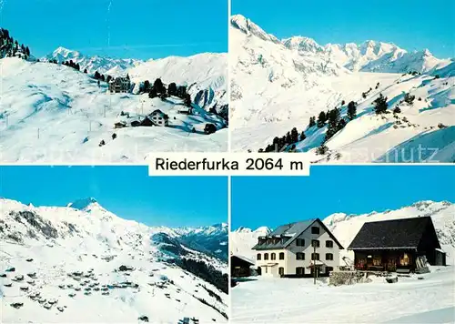 AK / Ansichtskarte Riederalp Riederfurka Wintersportplatz Walliser Alpen Riederalp