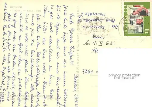 AK / Ansichtskarte Dresden Altmarkt Cafe Prag Dresden
