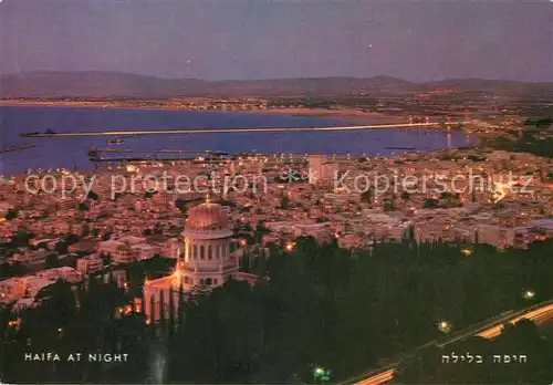 AK / Ansichtskarte Haifa at night Haifa
