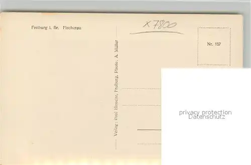AK / Ansichtskarte Freiburg_Breisgau Fischerau Freiburg Breisgau