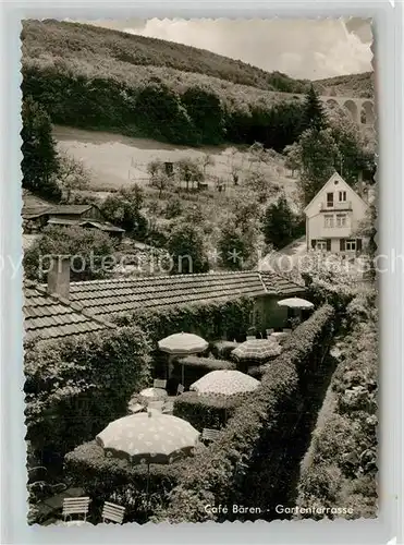 AK / Ansichtskarte Wiesensteig Cafe Baeren Terrasse Wiesensteig