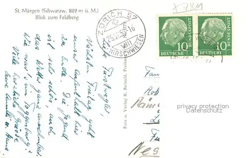 AK / Ansichtskarte St_Maergen Kirche Panorama Feldberg St_Maergen