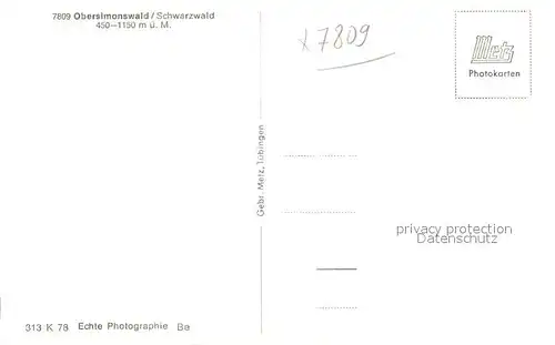 AK / Ansichtskarte Obersimonswald Panorama Obersimonswald