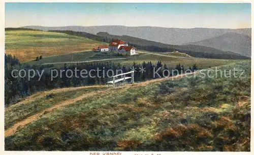 AK / Ansichtskarte Kandel_Breisgau Gasthaus Pension Panorama Kuenstlerkarte Kandel Breisgau