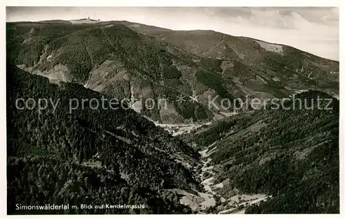 AK / Ansichtskarte Simonswaeldertal Kandelmassiv Simonswaeldertal