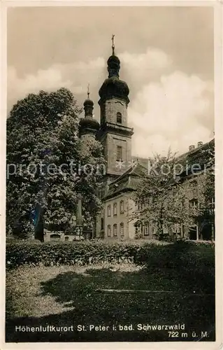 AK / Ansichtskarte St_Peter_Schwarzwald Kirche St_Peter_Schwarzwald