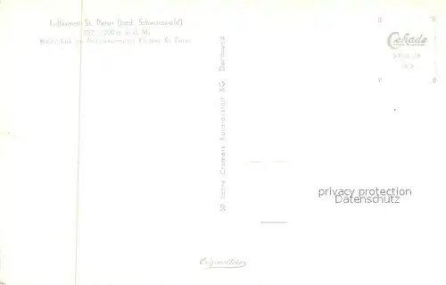 AK / Ansichtskarte St_Peter_Schwarzwald Bibliothek Priesterseminar Kloster St_Peter_Schwarzwald