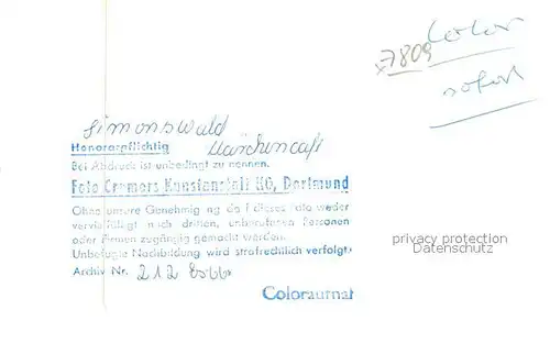 AK / Ansichtskarte Simonswald Maerchencafe Simonswald