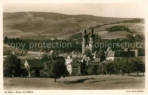 AK / Ansichtskarte St_Peter_Schwarzwald Kloster Kirche St_Peter_Schwarzwald