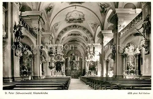 AK / Ansichtskarte St_Peter_Schwarzwald Klosterkirche Altarraum St_Peter_Schwarzwald