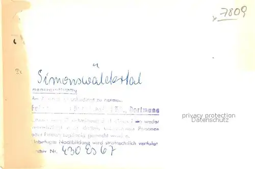 AK / Ansichtskarte Simonswaeldertal Panorama Simonswaeldertal