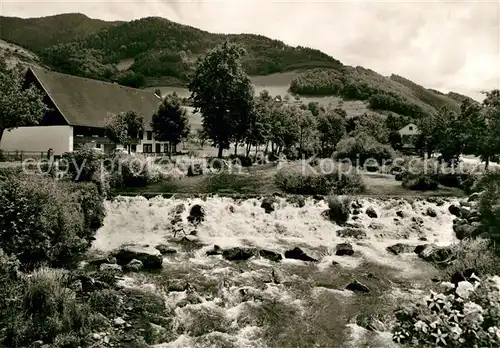 AK / Ansichtskarte Simonswald Niederbruck Wehr an der Adlerbruecke Simonswald