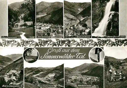 AK / Ansichtskarte Simonswaeldertal Trachten Zweribachtal Brend Simonswaeldertal