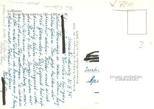 AK / Ansichtskarte Peter_Schwarzwald_St Panorama Wallfahrtskirch Lindenberg Peter_Schwarzwald_St