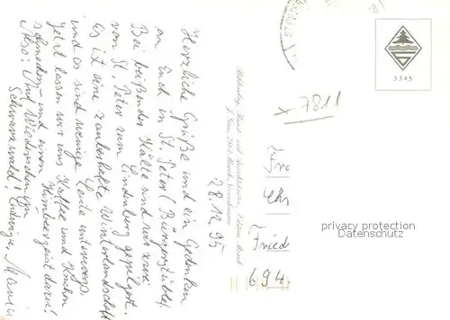 AK / Ansichtskarte Kandel_Breisgau Glottertal Waldkirch Sankt Peter Kandel Breisgau