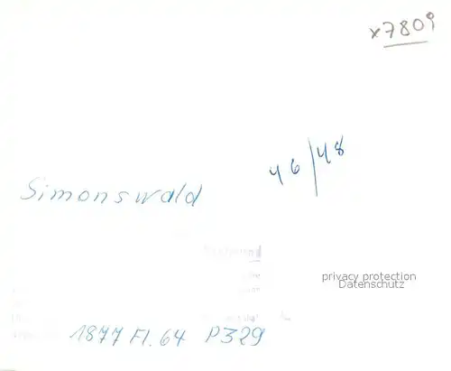 AK / Ansichtskarte Simonswald Fliegeraufnahme Simonswald