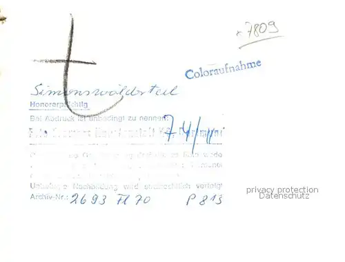 AK / Ansichtskarte Simonswaeldertal Fliegeraufnahme Simonswaeldertal