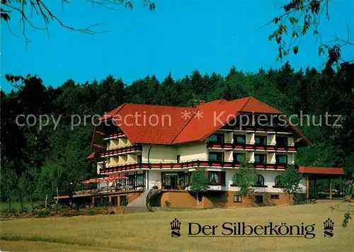 AK / Ansichtskarte Gutach_Schwarzwald Hotel Restaurant Der Silberkoenig Gutach Schwarzwald