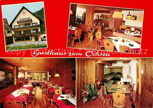 AK / Ansichtskarte Gutach_Breisgau Gasthaus zum Ochsen Kegelbahn Gutach Breisgau
