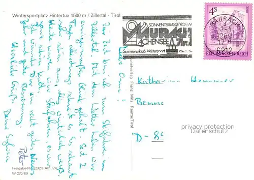 AK / Ansichtskarte Hintertux_Zillertal Fliegeraufnahme Hintertux_Zillertal