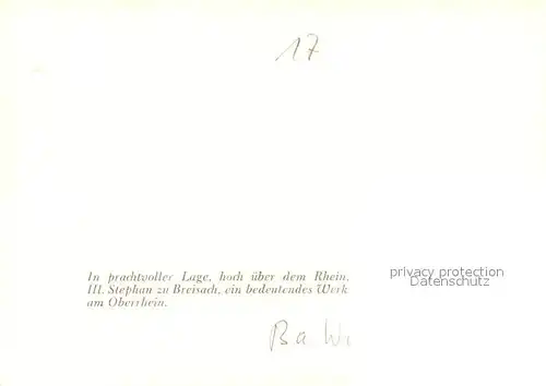 AK / Ansichtskarte Breisach_Rhein Stephansmuenster Breisach Rhein