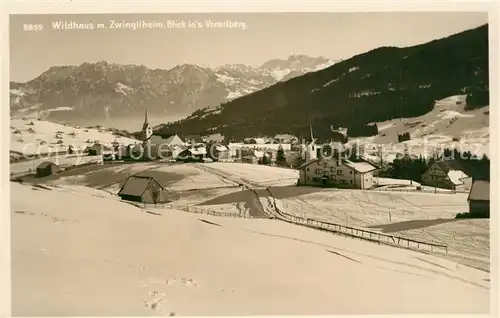 AK / Ansichtskarte Wildhaus_SG mit Zwingliheim Vorarlberg Wildhaus SG