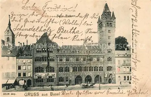 AK / Ansichtskarte Basel_BS Rathaus Basel_BS