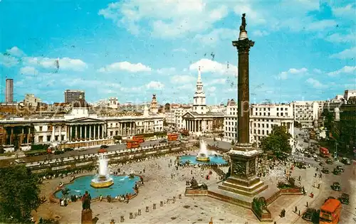AK / Ansichtskarte London Trafalgar Square and Nesons Column London