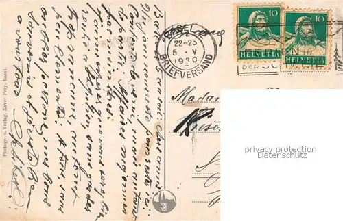 AK / Ansichtskarte Basel_BS Marktplatz  Basel_BS