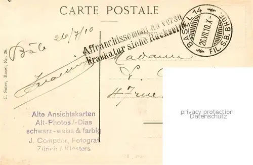 AK / Ansichtskarte Basel_BS Universitaet Martinskirche Neue Bruecke Basel_BS