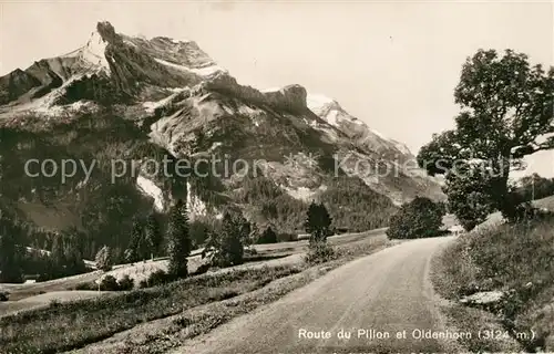 AK / Ansichtskarte Oldenhorn Route du Pillon Restaurant du Col du Pillon Oldenhorn
