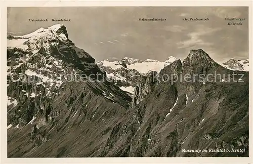 AK / Ansichtskarte Musenalp im Kleintal beis Isental Fliegeraufnahme Musenalp