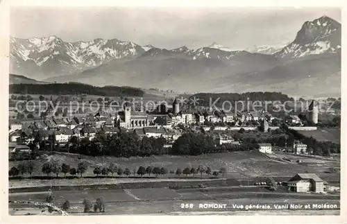 AK / Ansichtskarte Romont_BE Vue generale Vanil Noir et Moleson Romont_BE