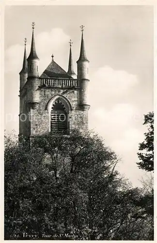AK / Ansichtskarte Vevey_VD Tour de St Martin Vevey_VD