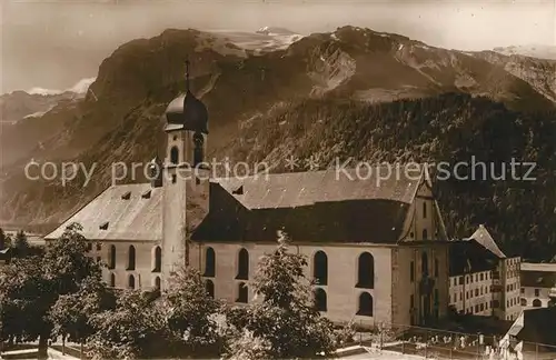 AK / Ansichtskarte Engelberg_OW Klosterkirche und Titlis Engelberg OW