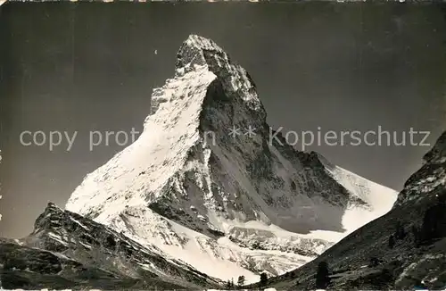 AK / Ansichtskarte Zermatt_VS Das Matterhorn Zermatt_VS