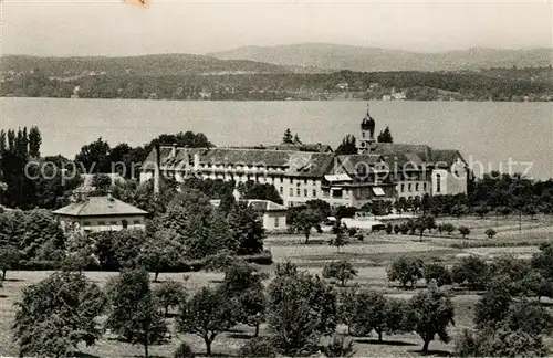 AK / Ansichtskarte Muensterlingen_Bodensee Kantonsspital Blick von der Bodanswarte Muensterlingen_Bodensee
