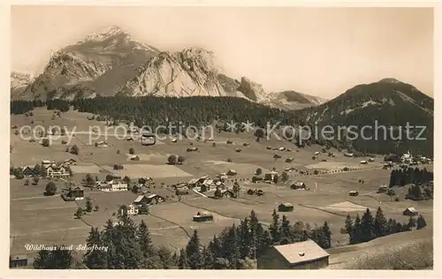 AK / Ansichtskarte Wildhaus_SG und Schafberg Wildhaus SG