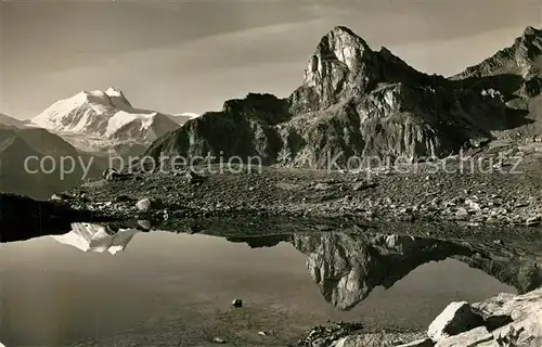 AK / Ansichtskarte Gruben_VS mit Weisshorn und Meidenhorn Gruben_VS