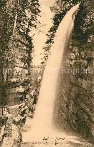 AK / Ansichtskarte Biel_Bienne Jaubenlochschlucht Gorges de la Suze Biel Bienne