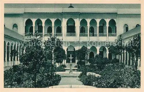 AK / Ansichtskarte Tanger_Tangier_Tangiers Liceo e Collegio Italiano Palazzo Littorio Cortile Principale Tanger_Tangier_Tangiers