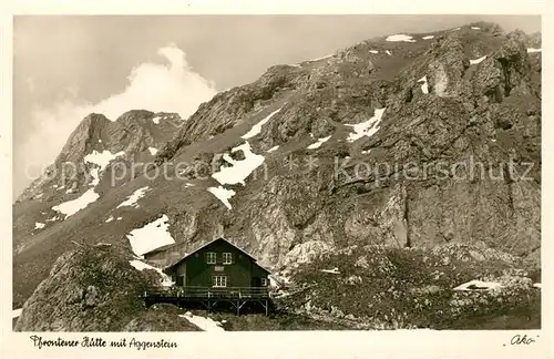 AK / Ansichtskarte Pfronten Pfrontener Huette mit Aggenstein Pfronten