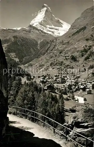 AK / Ansichtskarte Zermatt_VS mit Mattern
mit Matterhorn Zermatt_VS