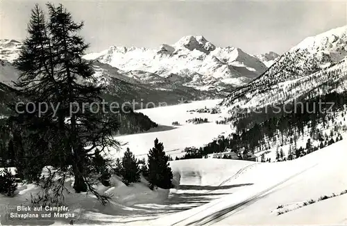 AK / Ansichtskarte Campfer_St_Moritz_GR Silvaplana und Margna Campfer_St_Moritz_GR