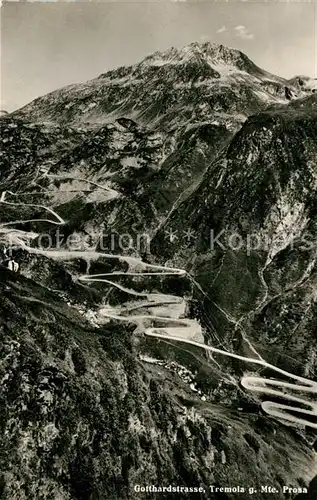 AK / Ansichtskarte Gotthardstrasse Tremola mit Monte Prosa 