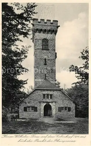 AK / Ansichtskarte Bernkastel Kues Kaiser Wilhelm Turm auf dem Erbeskopf Bernkastel Kues
