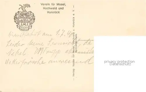 AK / Ansichtskarte Bernkastel Kues Kaiser Wilhelm Turm auf dem Erbeskopf Bernkastel Kues