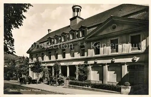 AK / Ansichtskarte Baden_AG Badhotel Freihof Baden_AG