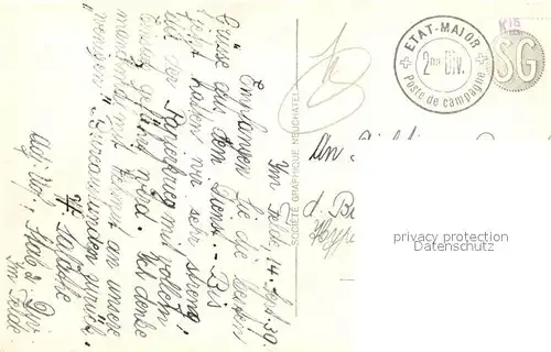 AK / Ansichtskarte St_Blaise_Neuchatel Ortsmotiv mit Kirche vue au lac St_Blaise_Neuchatel